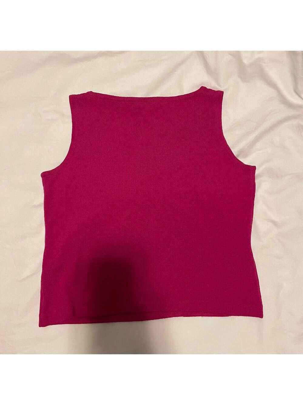 St John Knit Sleeveless Sweater Shell - Picture 4 of 4